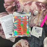 Neon Marble Press On Nails