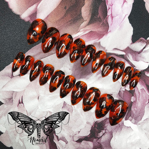 Tortoise Shell Press On Nails