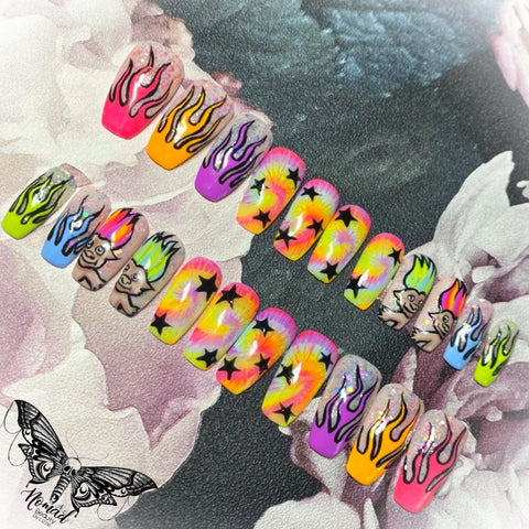 Hand Painted Trolls Press on Nails